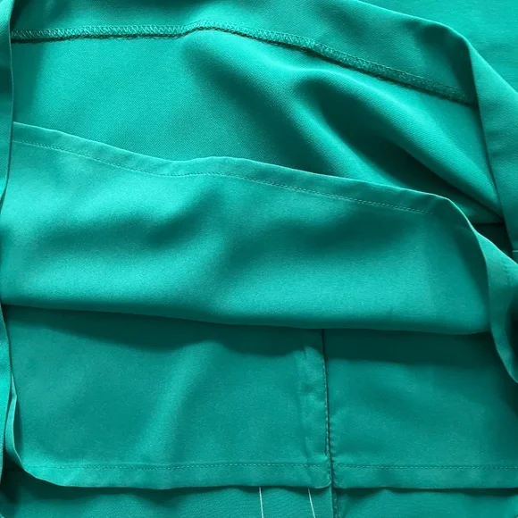 Ann Taylor Dress New Kelly Green Silky Sheath - Picture 5 of 9